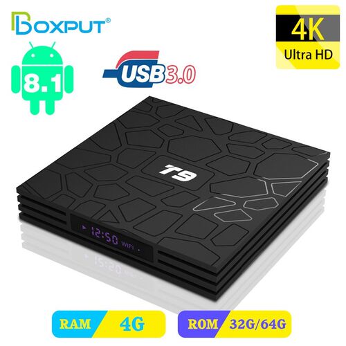 Smart Tv Box 4K Media Player Android 9.0 T9 RK3318 QuadCore