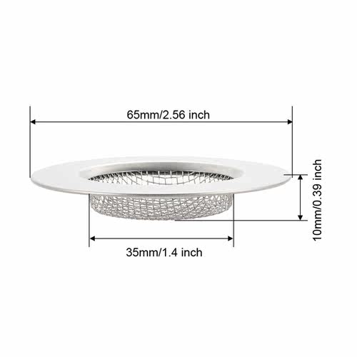 4 Pcs Kitchen Sink Garbage Strainer,  1.4 Inches Stainless S