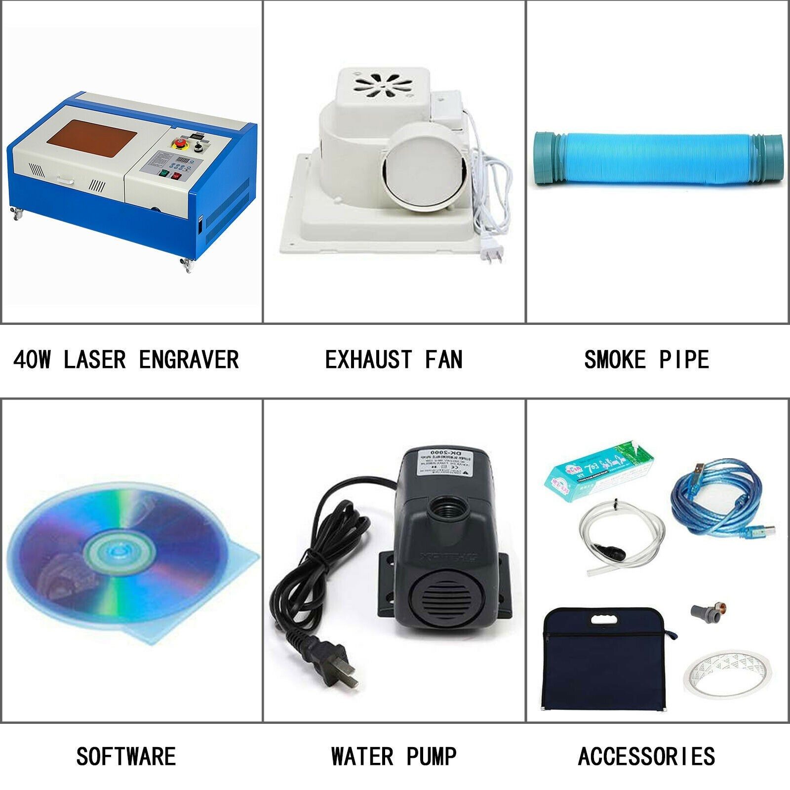 pgrade-Version 40W CO2 SB Laser Cutter Graviermaschine laser