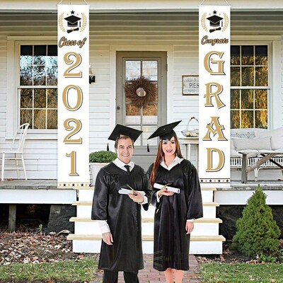 2021 Graduation Party Decorations Graduation Couplet Banners