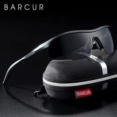 BARCUR Sports Aluminum Magnesium Mens Sunglasses Women Sun