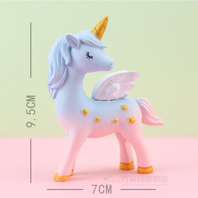 Unicorn Cake Topper Car Dashboard Decorations Unicorn Figuri
