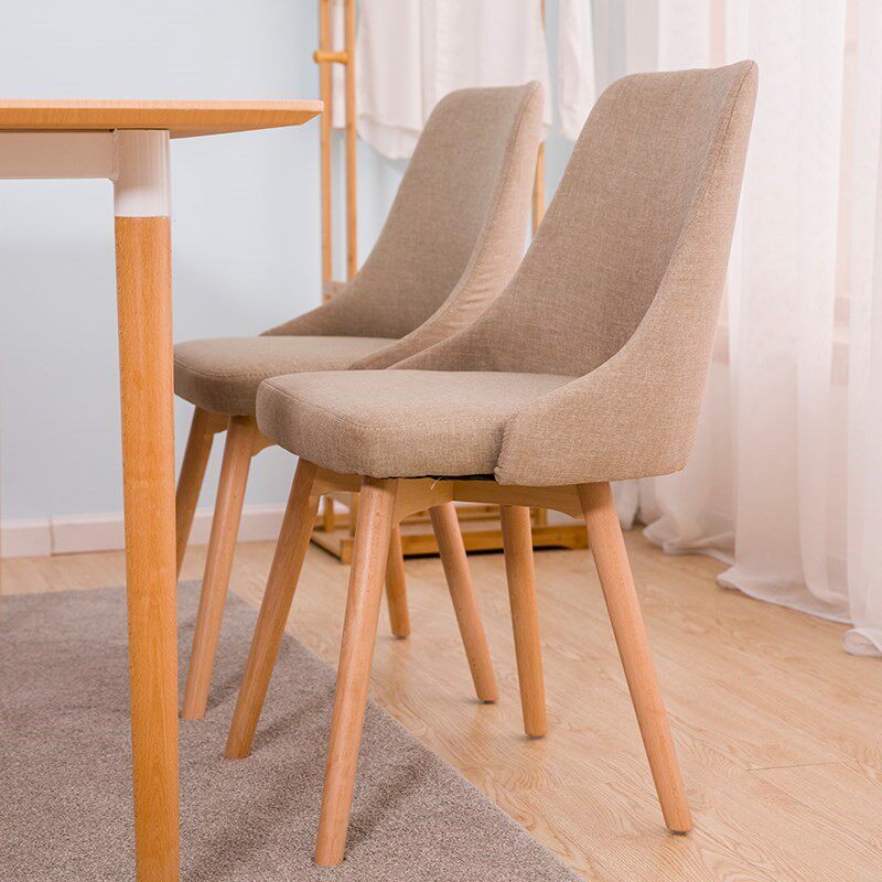 Nordic home chair modern simple wooden book table and chairs