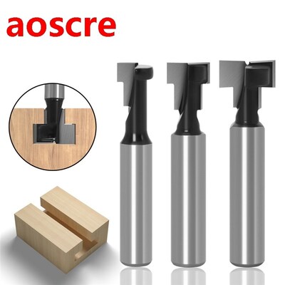 8mm Shank T-Slot Keyhole Cutter Wood Router Bit Carbide Cutt