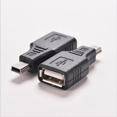 New Mini USB Male to USB Female Converter Connector Transfe