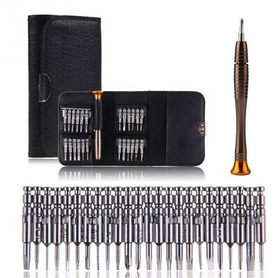 25 in 1 Precision Screwdriver Wallet Set Repair Tools Multi