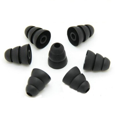 6pcs/3pairs Three Layer Silicone In Ear Earphone Covers Cap