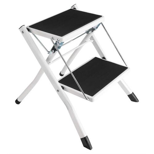 Anti Slip Folding ladder Stools 2 Tread Safety Step Ladder F