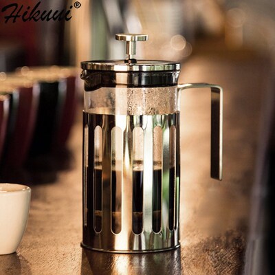 350 600 1000ml Manual Coffee French Presses Pot Glass Stainl