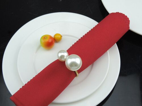 6pcs Simple  decorative napkin ring towel ring metal