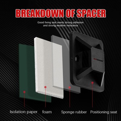 100 PCS Self Adhesive Stick - on Mounts applies to Cable