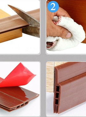 *100x4.5cm Adhesive nder Door Sweep Weather Stripping Soundp