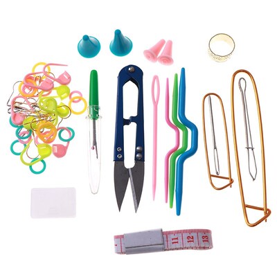 1 Set 16 Sizes Sewing Needles Stitches Knitting Craft Case C