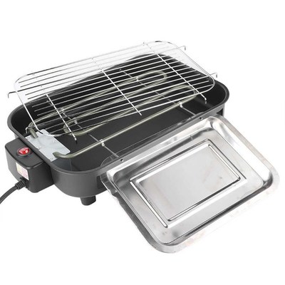 Electric BBQ Grill Stainless Steel Smokeless Barbecue Machin