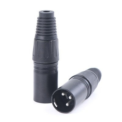 1Pc 3 Pin Male MIC Snake Plug Audio Microphone Cable Connect