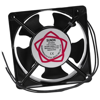 120x120x38mm 5 Blades Metal Frame Axial Flow Cooling Fan AC