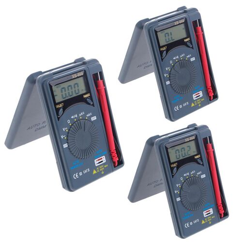 XB866 Mini Auto Range LCD Voltmeter Tester Tool AC/DC Pocket