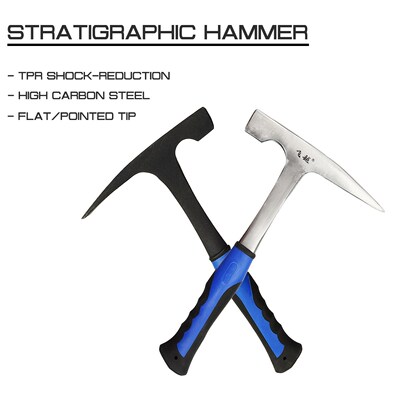 High Carbon Steel Geological Stratigraphic Hammer Rock Pick