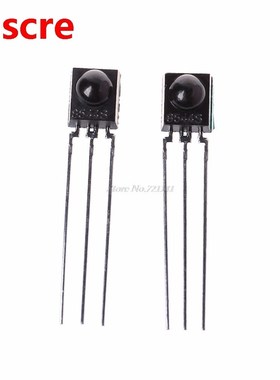 2Pcs DIP-3 IC TSOP4838 IR Receiver Tubes 38Khz Remote Infrar
