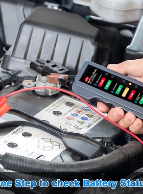 Car Battery Tester BM310 12V Digital 6 LED Light Clip Alter