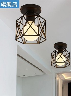 Vintage Industrial Rustic Flush Mount Ceiling Lights Creativ