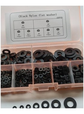 500pcs/box DIN125 iso7089 M2 M2.5 M3 M4 M5 M6 M8 Black/White