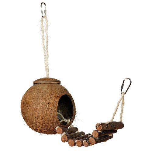 2 Patterns Cute Design Natural Coconut Shell Bird Nesting H