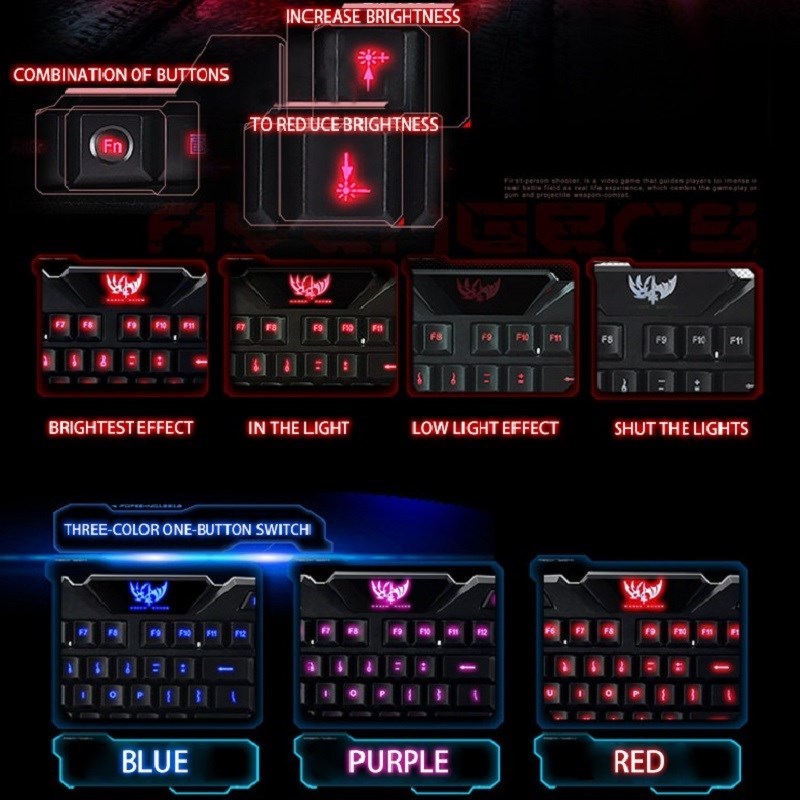 Gaming Keyboards USB Wired Gaming Keyboard Waterproof Cool L