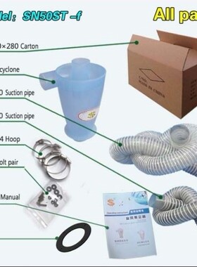 Composite supercharged cyclone dust collector filter System
