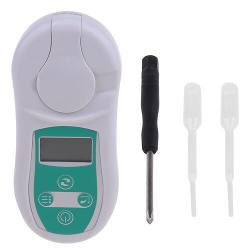 Digital Brix Refractometer Sugar Testing Meter 0-53% Tempera