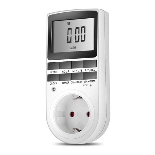Digital Screen LCD Display Plug-in Programmable Timer Switch