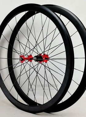 700C Wheelset Road Bike Wheels Alu Four Bearing Flat Spokes