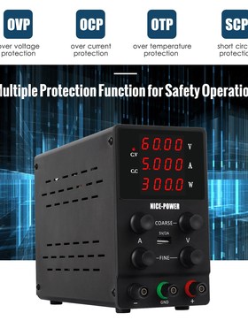 220V 0-60V 0-5A DC Power Supply Switching Voltage-stabilized