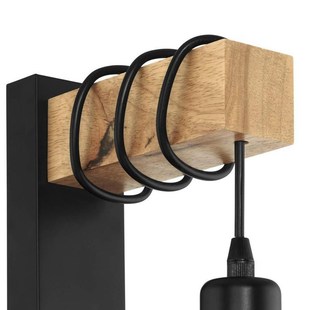 Wooden Light Fixture Decoration Wall Lamp Simple AC85-265 Sc