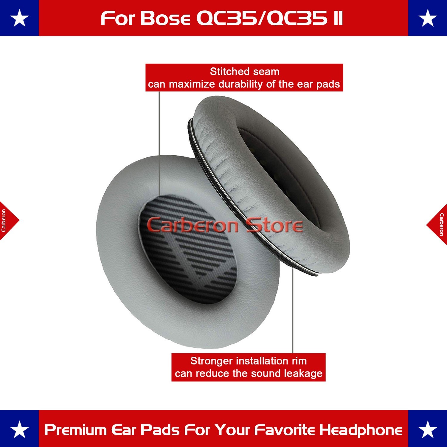 Replacement Ear Pads Ear Cushions for Bose QC35/QC35 II Hea