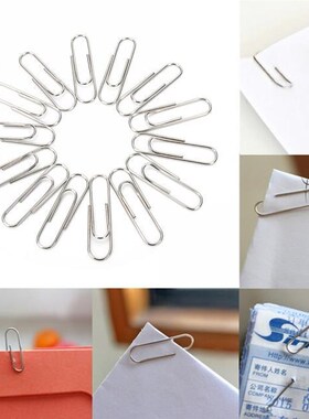 80pcs Mini Paperclips Office Simple Easy Plain Paper Clips 2