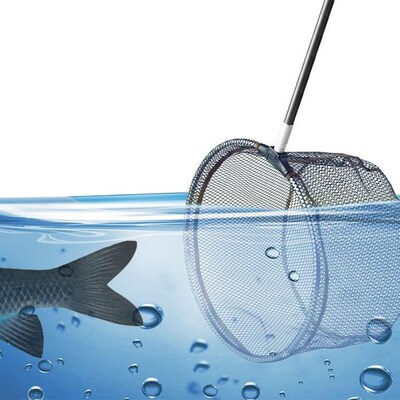 LINNHUE Fishing Net Hand Net Head Folding Dip Net 35/40/45cm