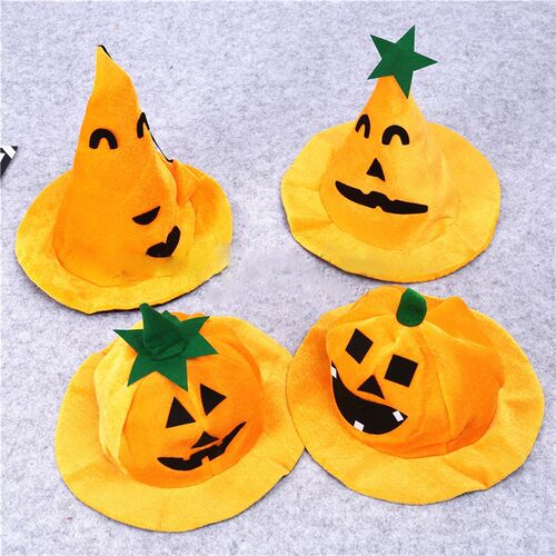 Halloween Creative Cartoon Pumpkin Hat Masquerade Party Deco