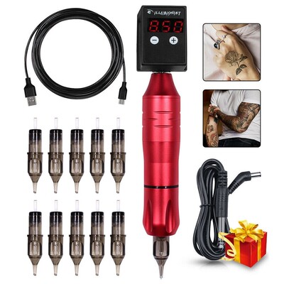 Newest Tattoo Machine Kits Rotary Tattoo Pen Needles With M