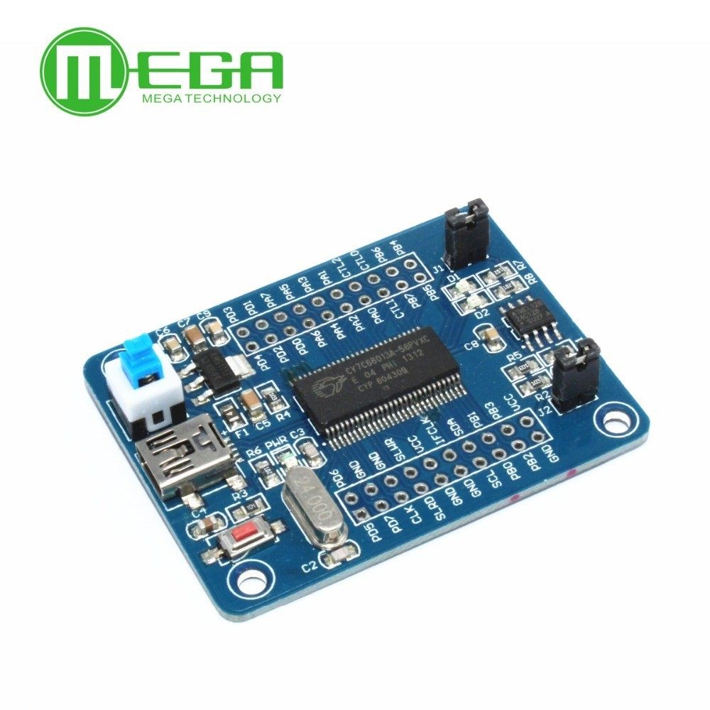 1pcs  EZ-USB FX2LP CY7C68013A USB core board development boa