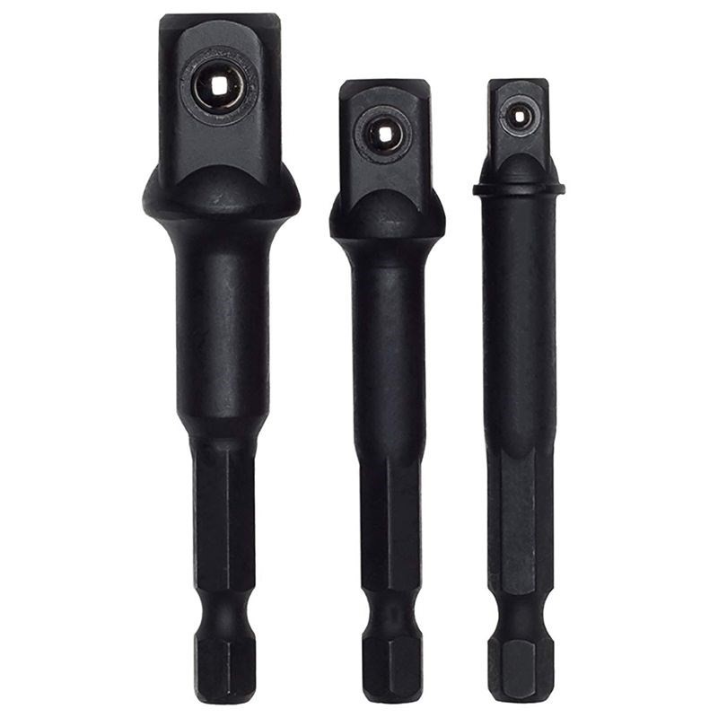 Impact Grade Socket Adapter/Extension Set  Turns Power Dril