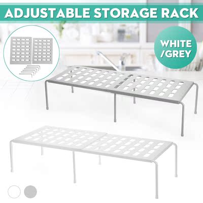 Adjustable Home Closet Organizer Storage Shelf 适用于 Kitche