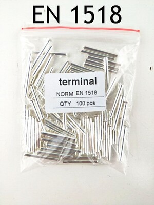 100PCS EN1518 Tube Naked Terminal Bootlace Cooper Ferrules k