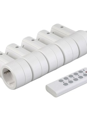 5 Wireless Power Switch Sockets+1 Remote Controller EU Plug