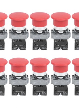 10Pcs Button Switch Push Power Control Elements Power Distri