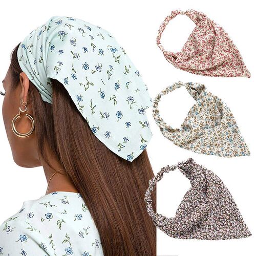 Bohemia Women Bandana Hair Band Scarf Print Paisley Bandanas