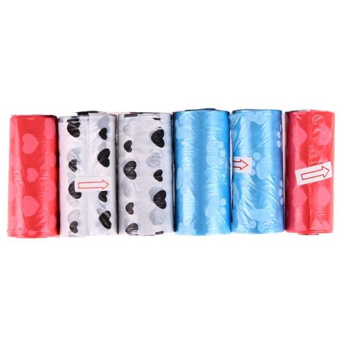 6pcs/Set Dog Pet Poop Carrier Bag Biodegradable Garbage Bags