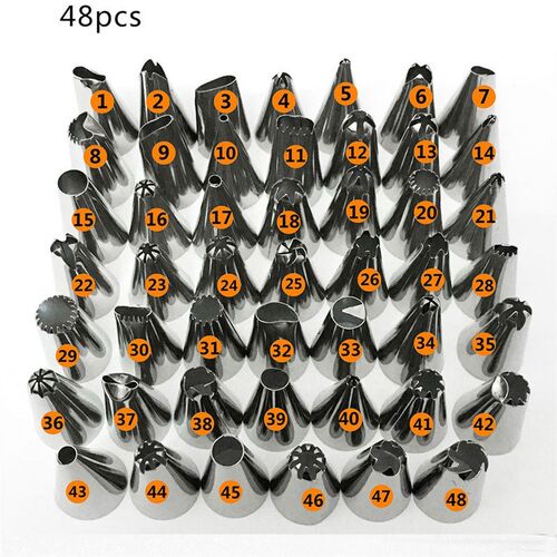 Cake Decorating 48Pcs/set Good Quality Stainless steel Icing