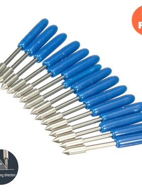 KZTech 50pcs 60degree Cutting Blade for Graphtec CB09 Silhou