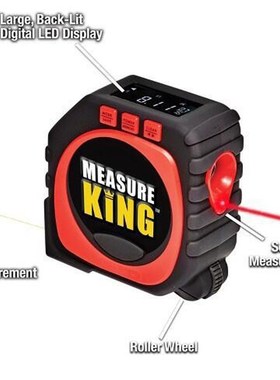 Measure King 3-in-1 Digital Tape Measure String Mode Sonic M